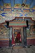 Ladakh - Sankar gompa (Leh), mural paintings 